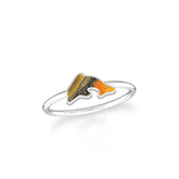 bumble bee stackable bezel-set ring