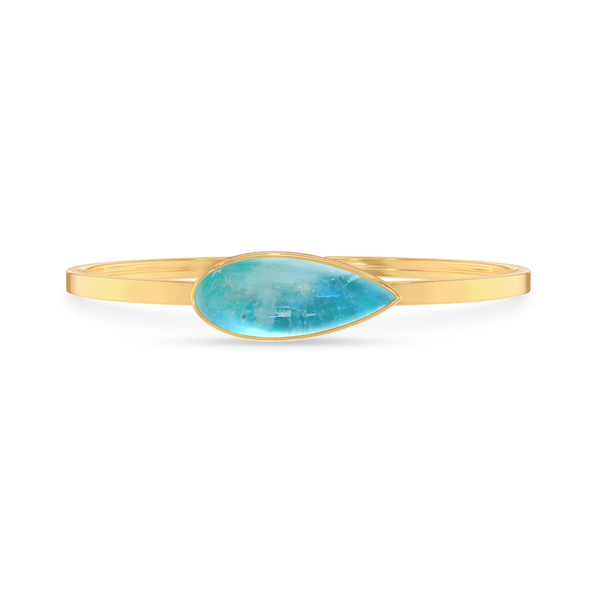 green moonstone rough bracelet