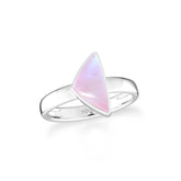 pink-moonstone bezel-set ring