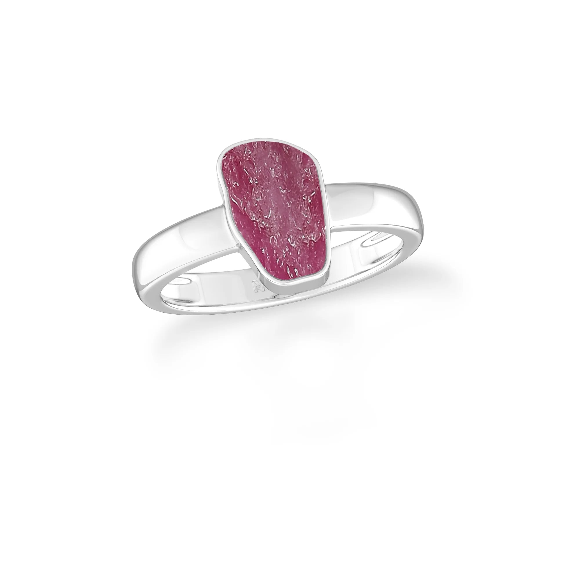 ruby bezel-set ring