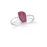 ruby bezel-set ring