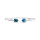 london blue topaz with swiss blue topaz cut bracelet
