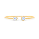 rainbow moonstone cut bracelet