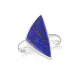 lapis-lazuli bezel-set ring