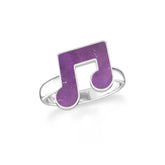 amethyst bezel-set ring