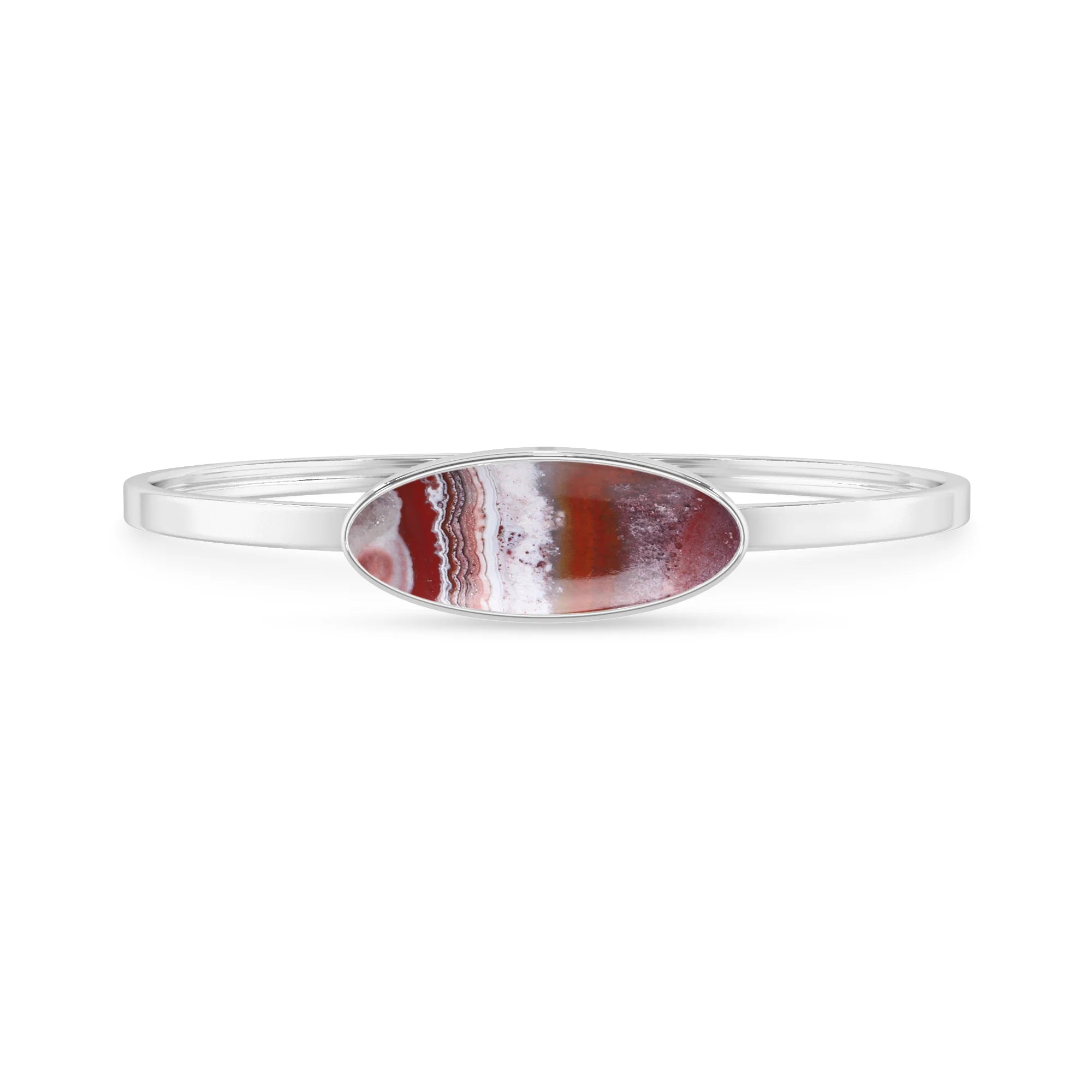 crazy lace agate rough bracelet