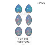 ethiopian opal cab earrings