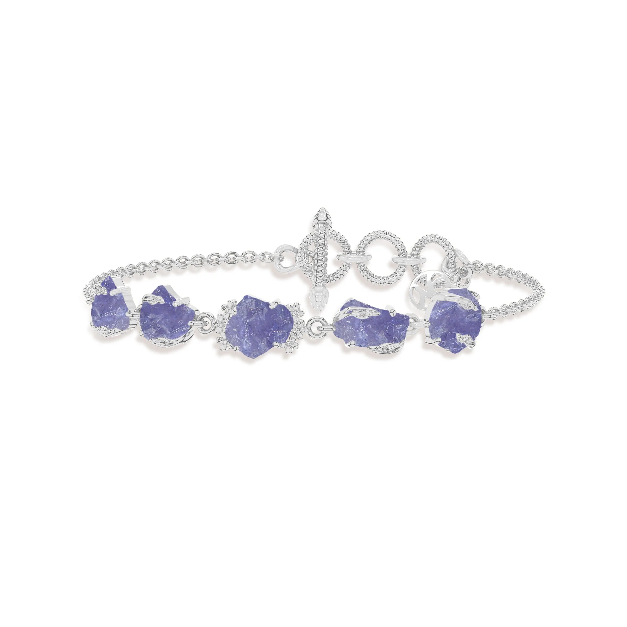 tanzanite rough bracelet