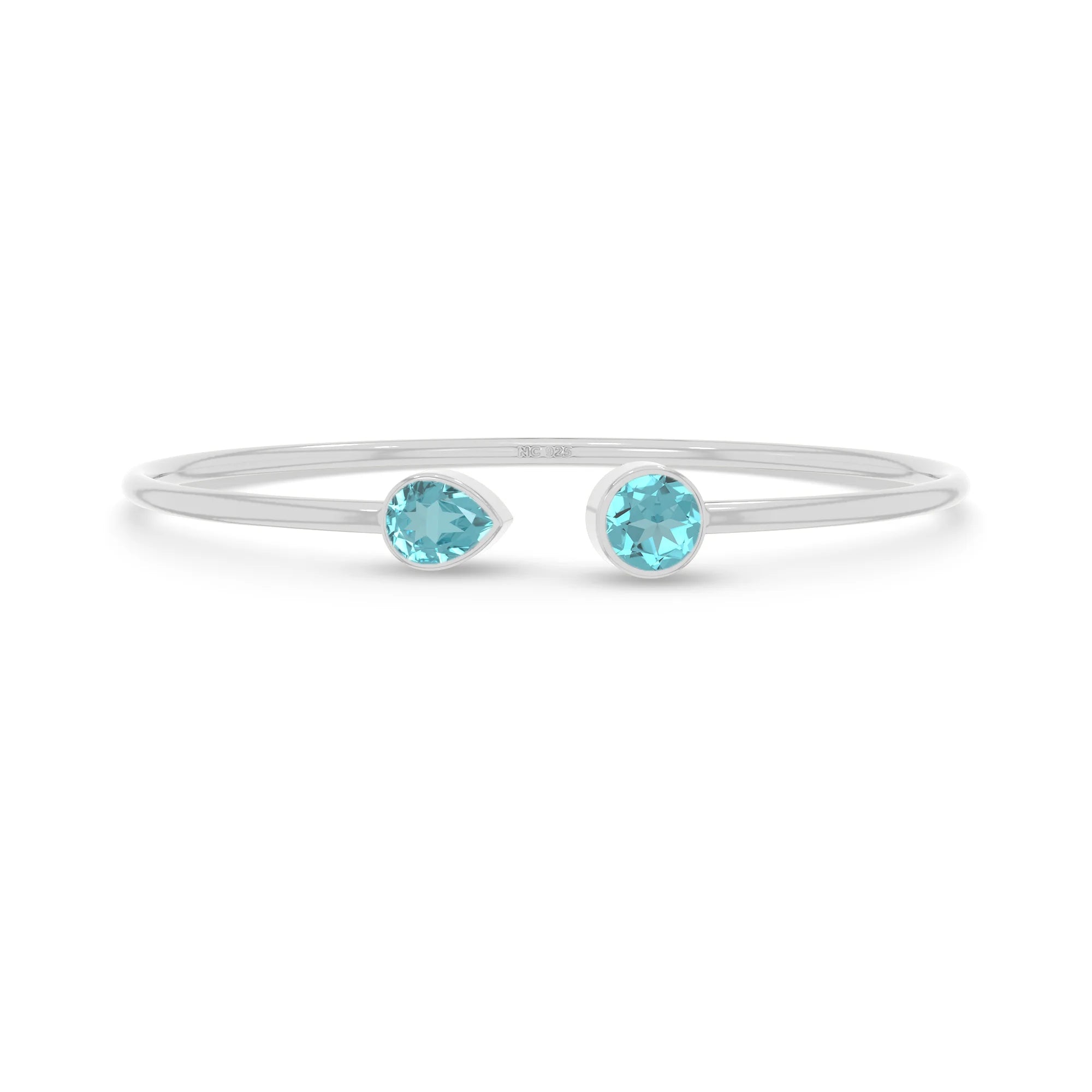 paraiba apatite cut bracelet