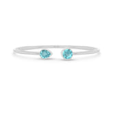 paraiba apatite cut bracelet