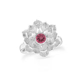 natural pink tourmaline ring