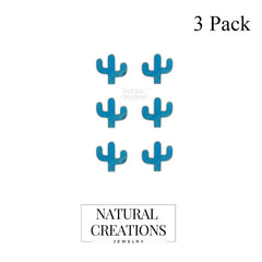 turquoise slice earrings