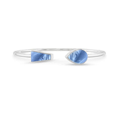 blue opal cab bracelet