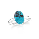 rose quartz bezel-set ring