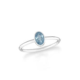 sky blue topaz stackable bezel-set ring