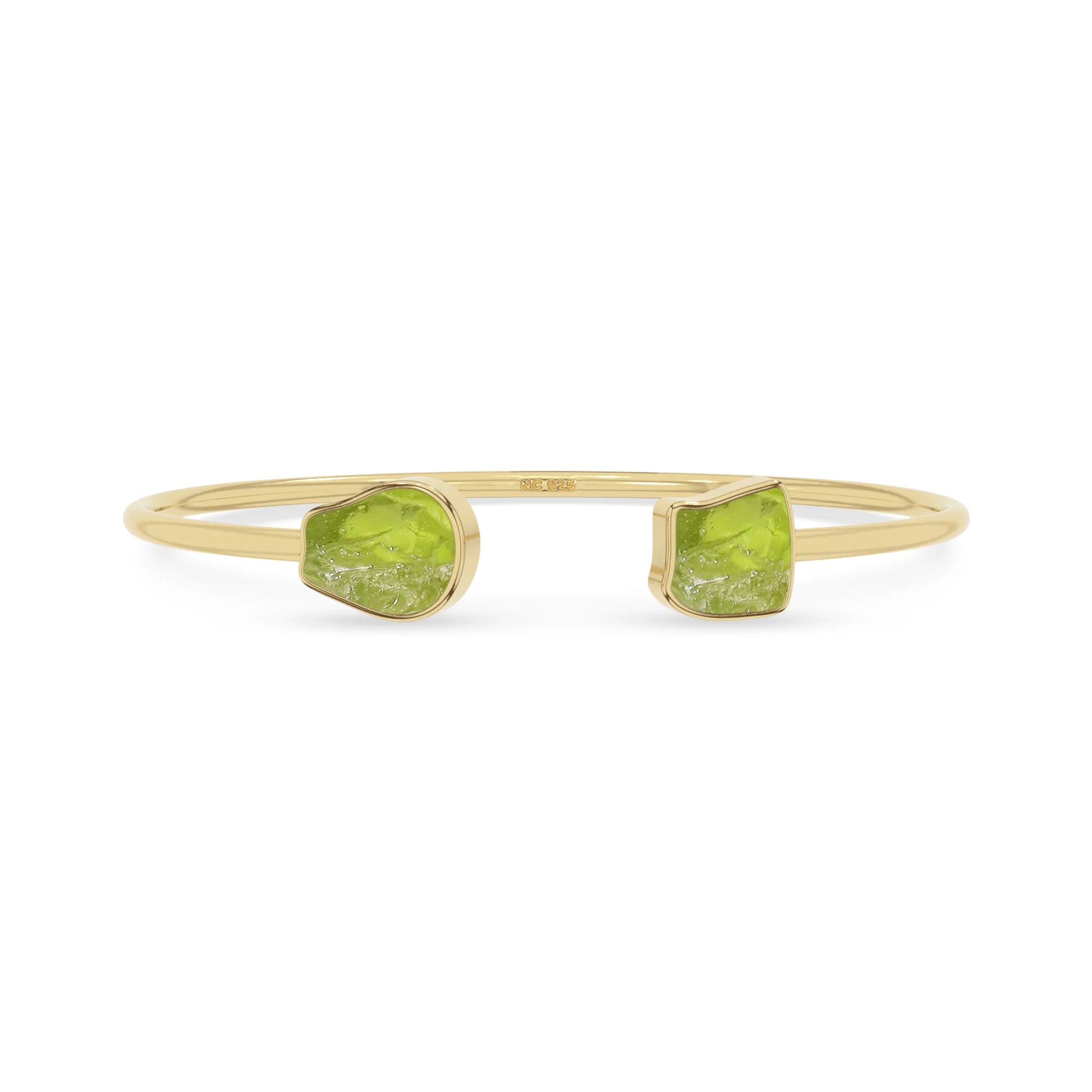 peridot twister bracelet