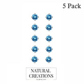 swiss blue topaz earrings