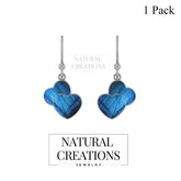 labradorite slice earrings