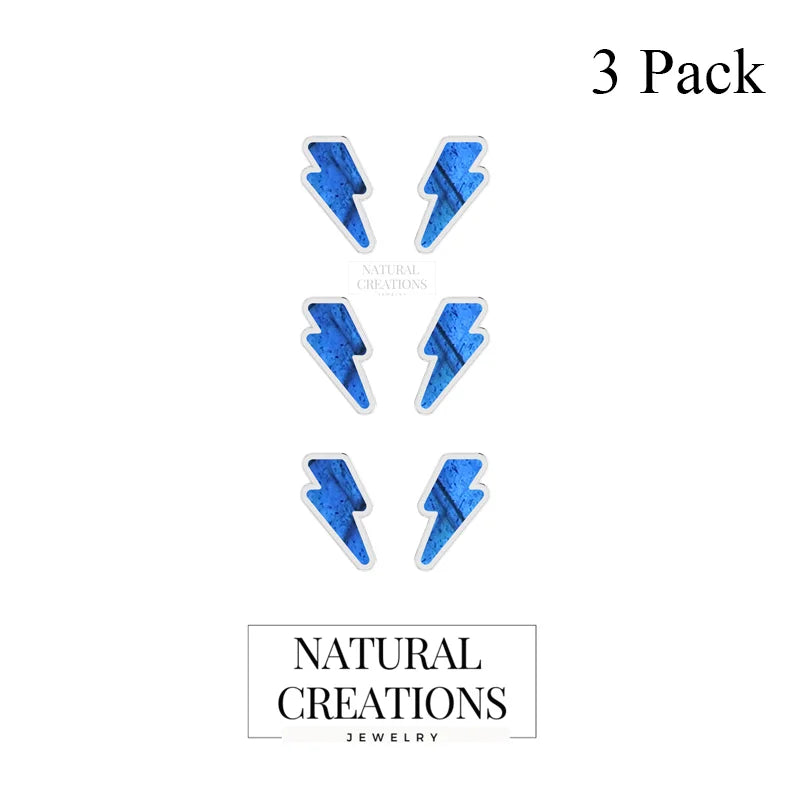 labradorite slice earrings