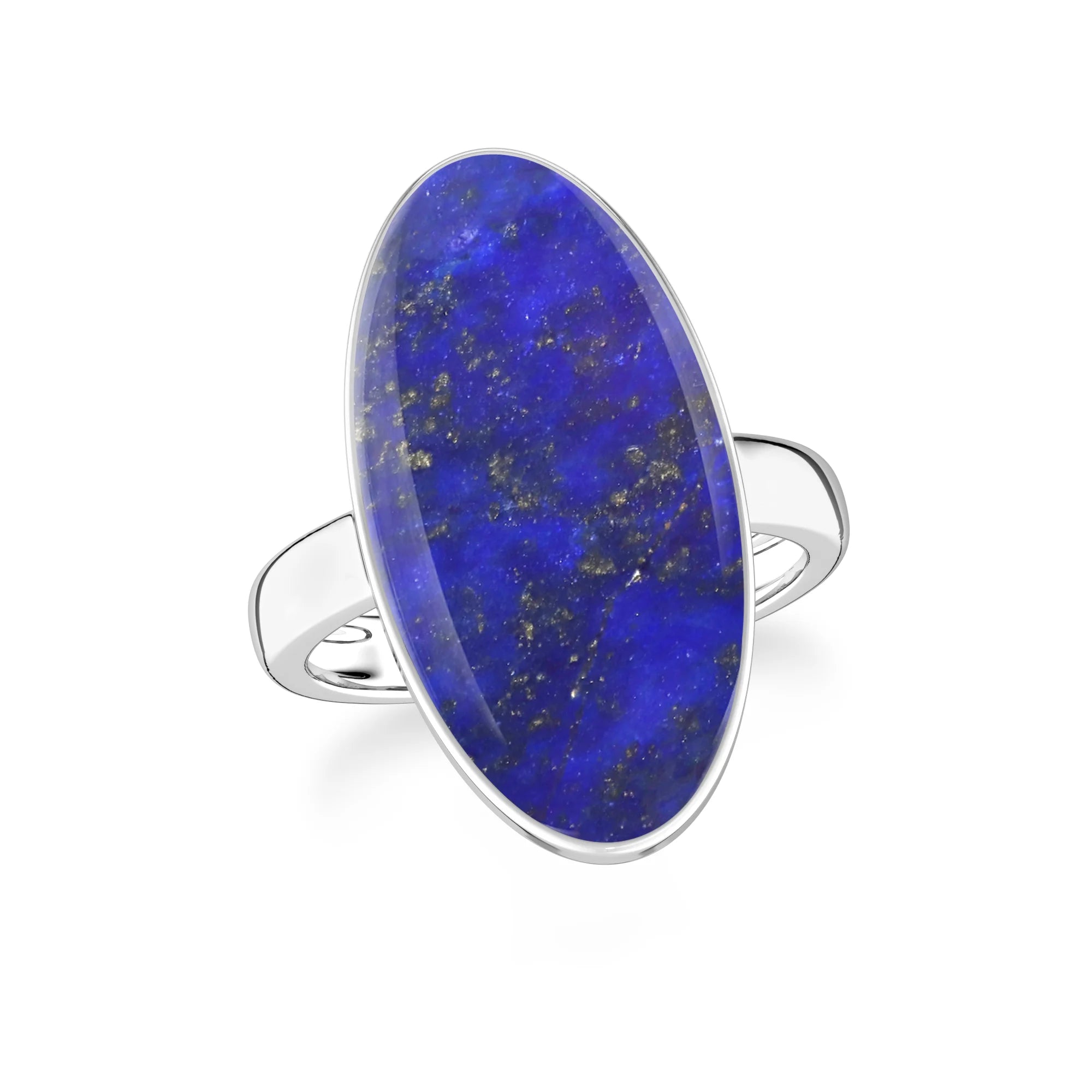 lapis-lazuli bezel-set ring