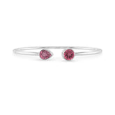 pink tourmaline cut bracelet