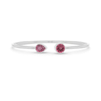 pink tourmaline cut bracelet