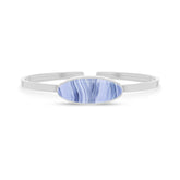 blue lace agate rough bracelet