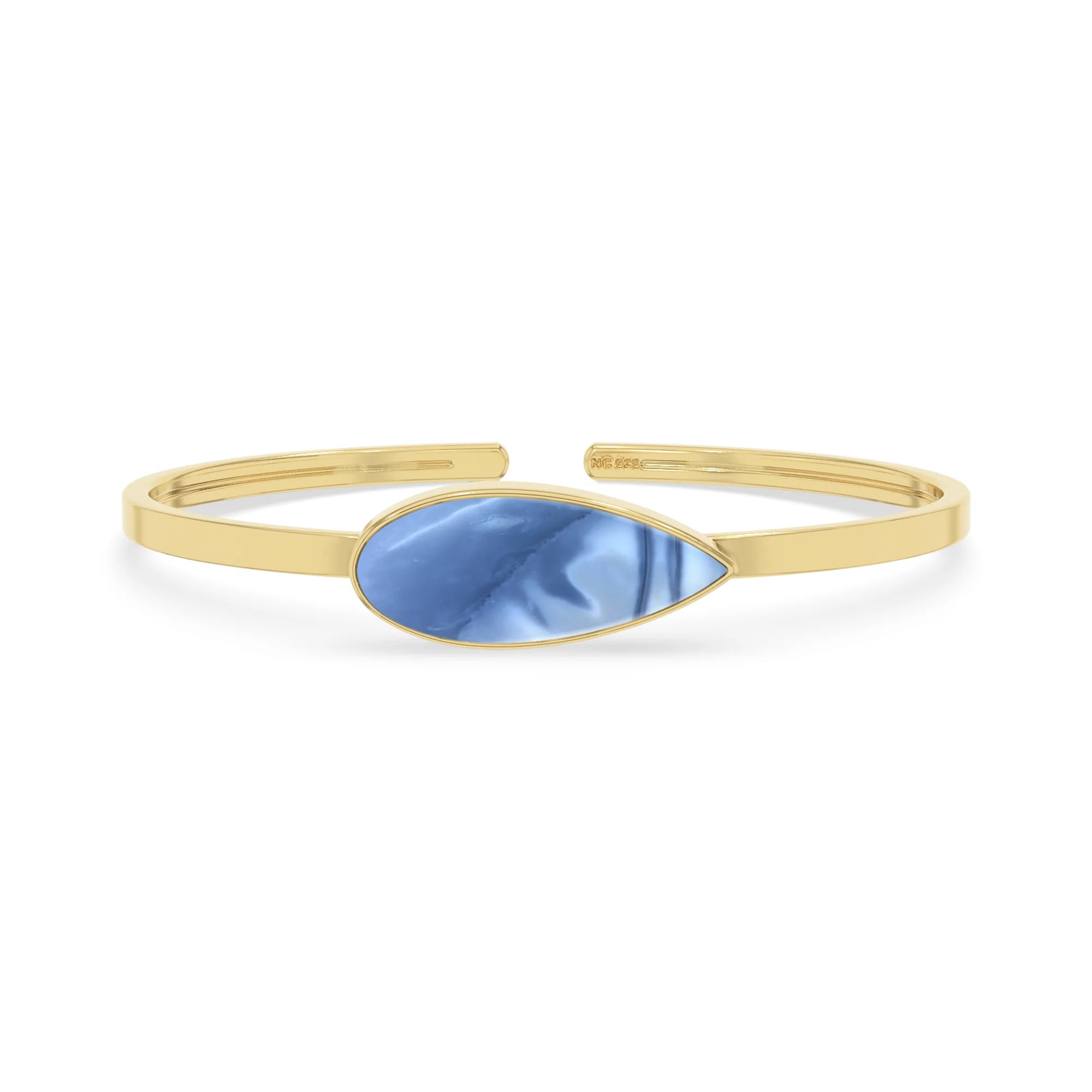 blue opal rough bracelet