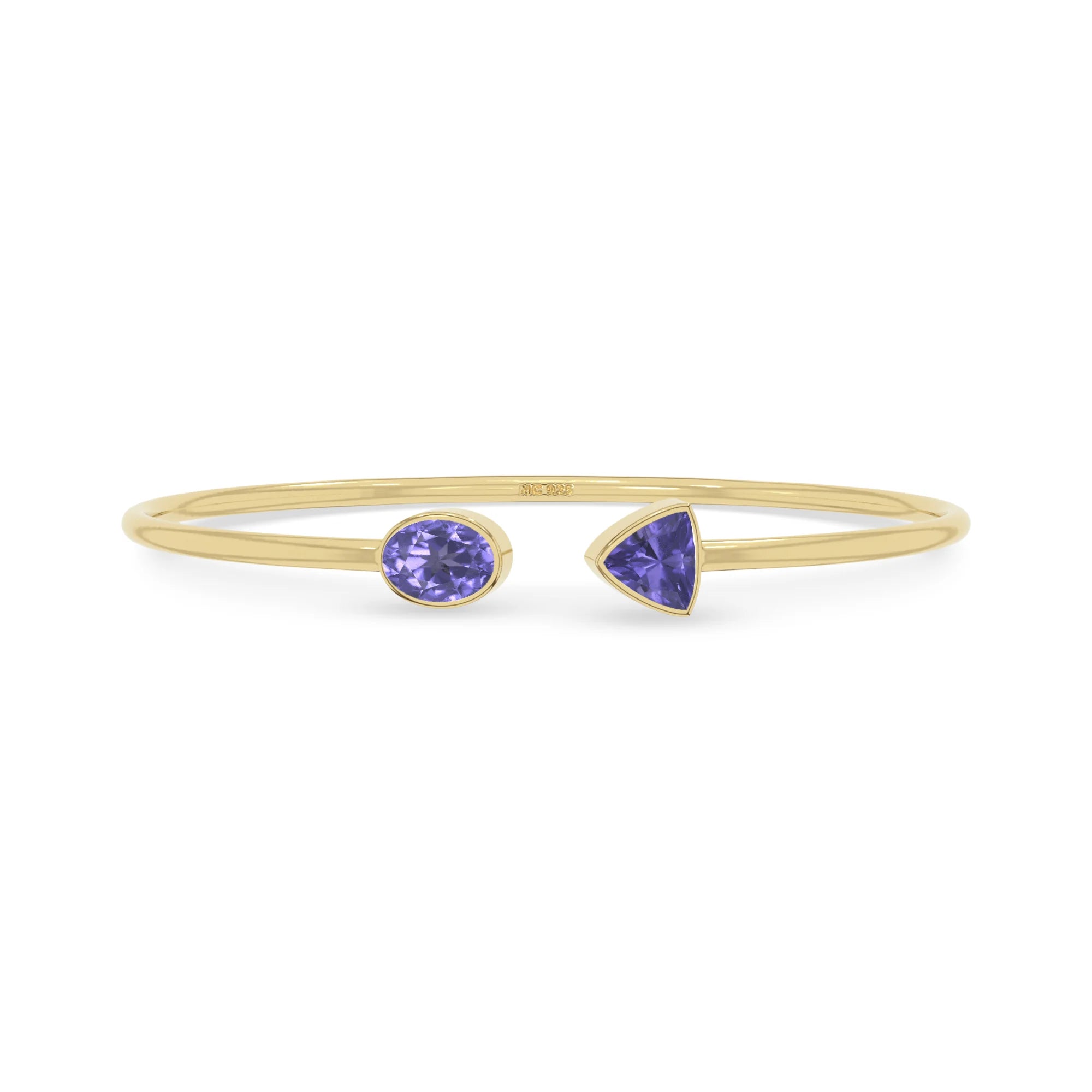 tanzanite cut bracelet