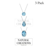 swiss blue topaz pendant