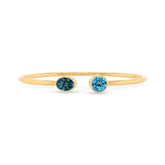 london blue topaz with swiss blue topaz cut bracelet
