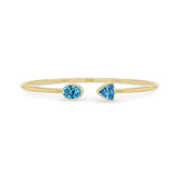 swiss blue topaz cut bracelet