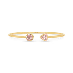 morganite cut bracelet