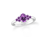 amethyst prong-set ring