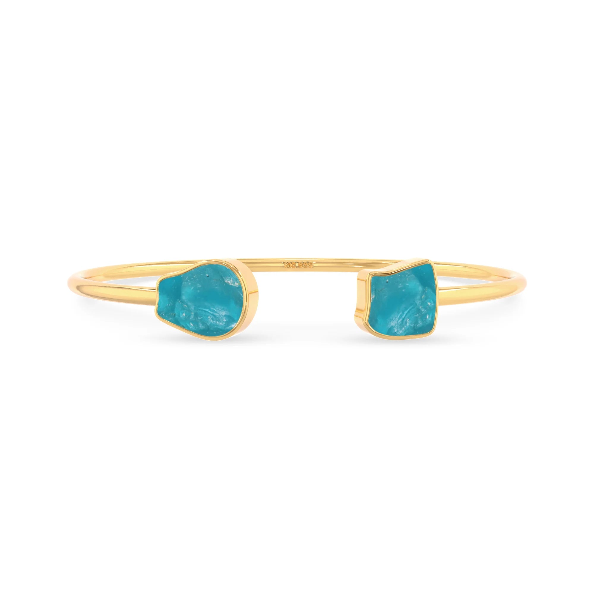 paraiba apatite twister bracelet