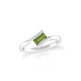 peridot bezel-set ring