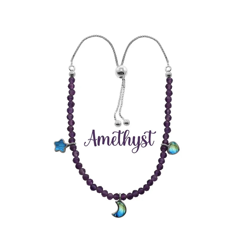 amethyst cut bracelet