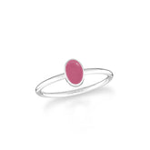 pink tourmaline bezel-set ring