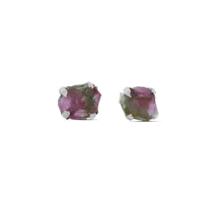 watermelon tourmaline earrings