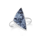 pietersite bezel-set ring