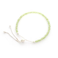 peridot cut bracelet
