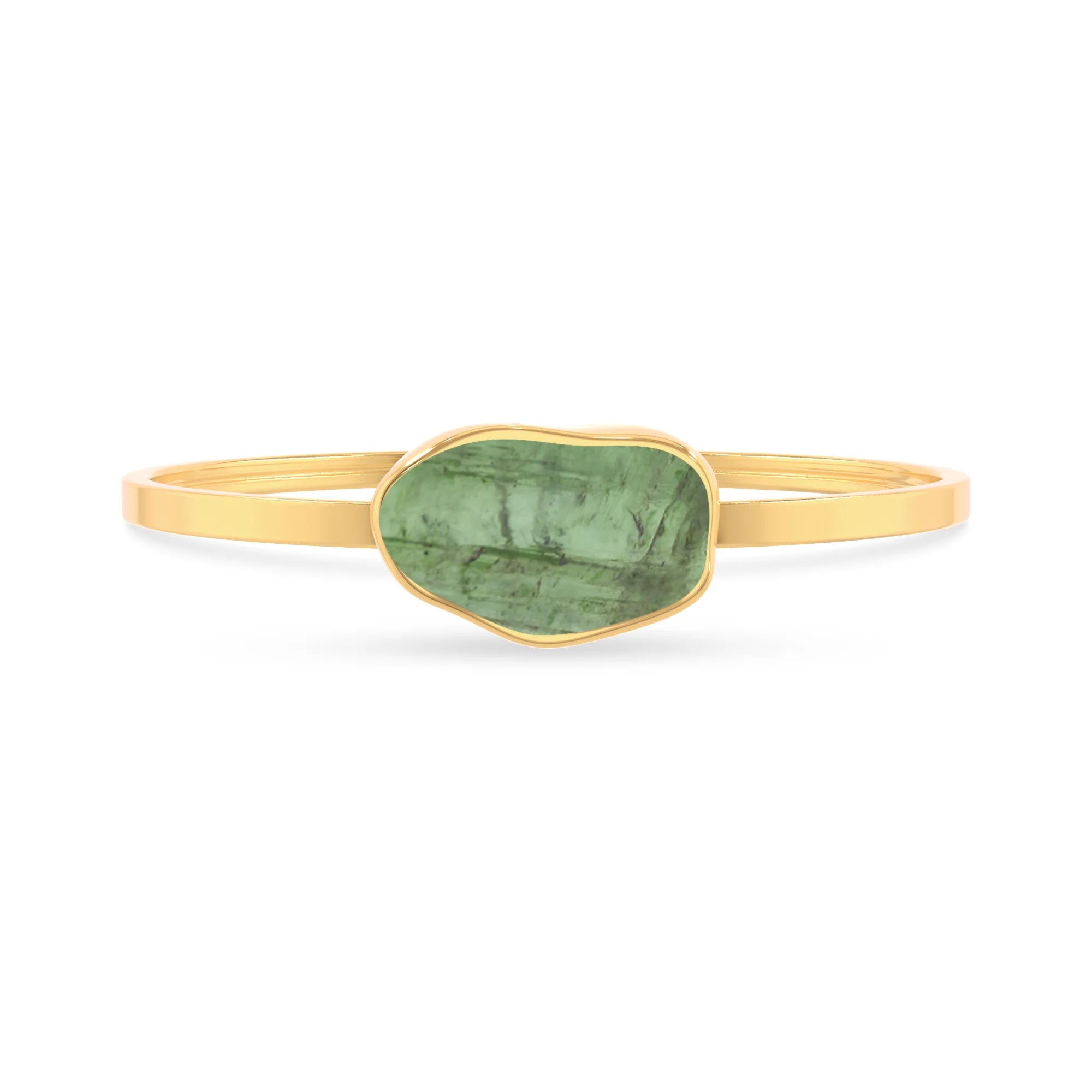 green-tourmaline rough bracelet