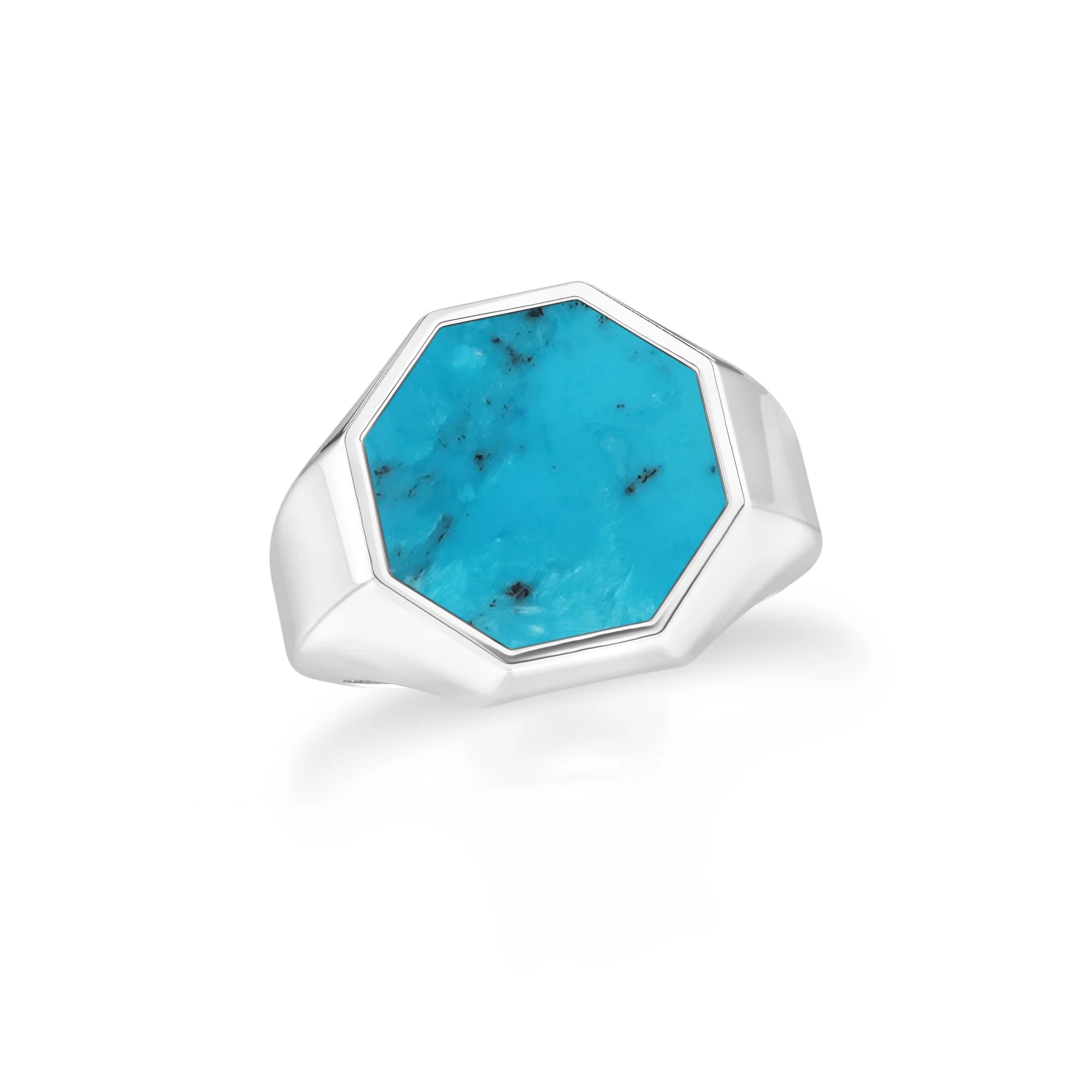 shattuckite men bezel-set ring