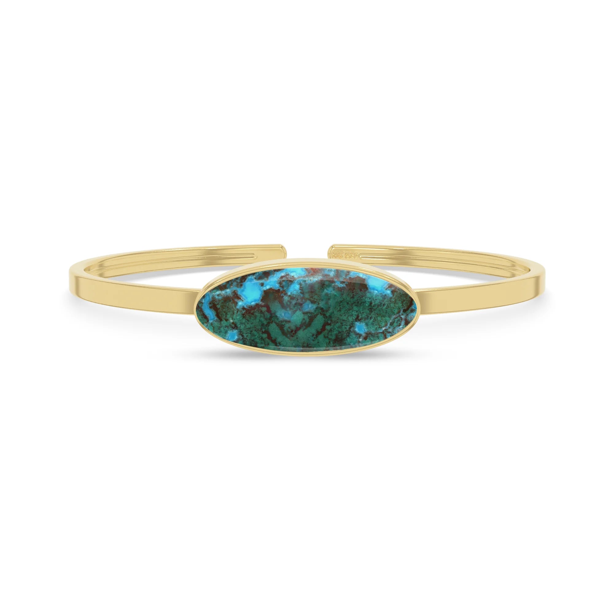 chrysocolla rough bracelet