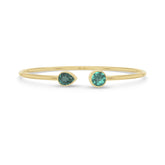 green tourmaline cut bracelet