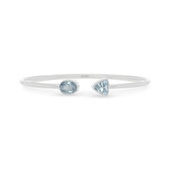 aquamarine cut bracelet