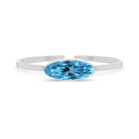swiss-blue-topaz cut bracelet