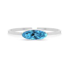 swiss-blue-topaz cut bracelet