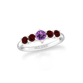 natural amethyst rings