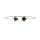 smoky quartz cut bracelet
